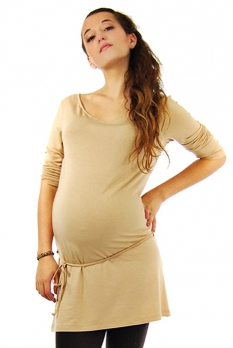 Tunique de grossesse beige Antares