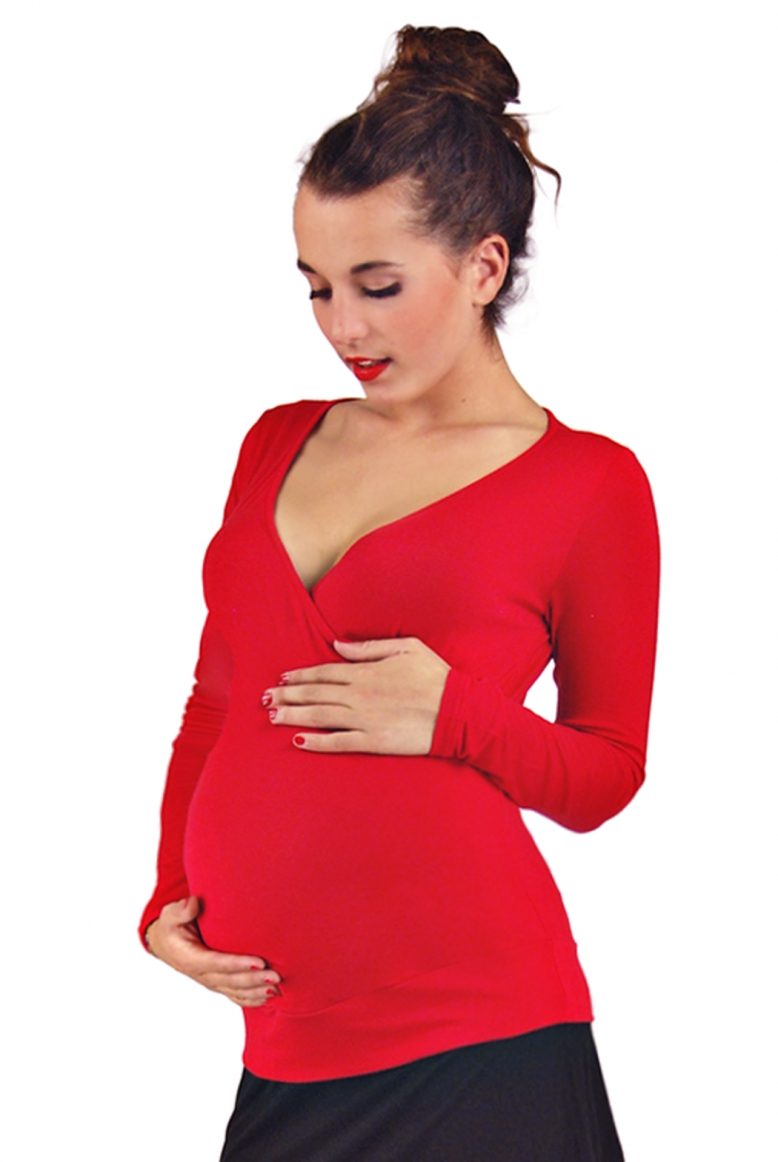Tunique grossesse beige Antares - vêtement grossesse