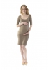 Robe de grossesse Cannelle taupe